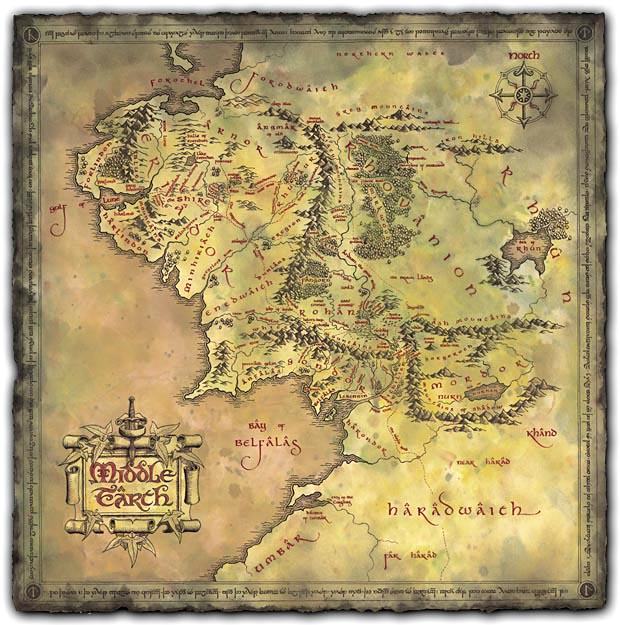 middle earth map